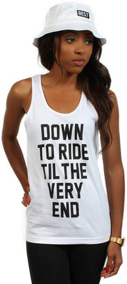 Breezy Excursion The Down To Ride Tank in White