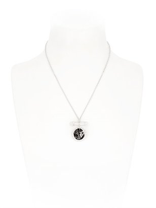 Vivienne Westwood Orbit Bottle Top & Safety Pin Necklace