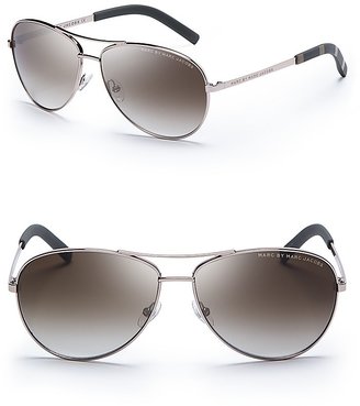Marc by Marc Jacobs Side Stripe Aviator Sunglasses