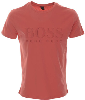 Boss Black HUGO UV Protection T Shirt Coral Red