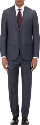 Uman Micro-Textured Two-Button Suit