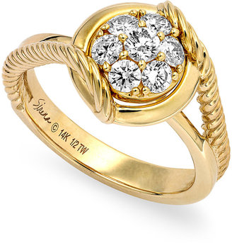 Sirena Diamond Cluster Ring in 14k Gold (1/2 ct. t.w.)