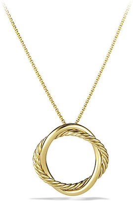 David Yurman Infinity Small Pendant Necklace in Gold