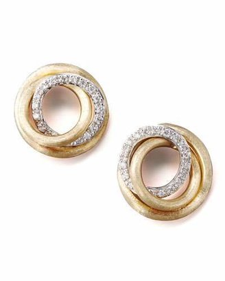 Marco Bicego Jaipur Diamond-Link Stud Earrings