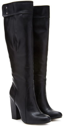 Forever 21 faux leather knee-high boots