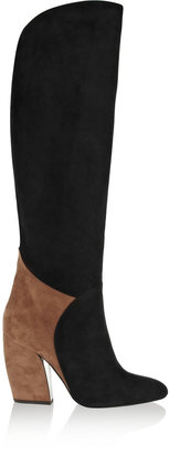 Pierre Hardy Suede knee boots