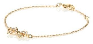 River Island Gold tone diamante bow bracelet