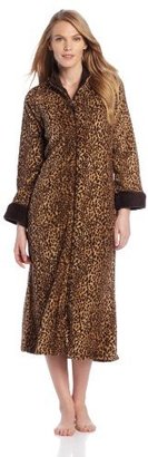 Stan Herman Women's Animal Plush Zip Robe