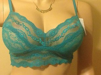 Wacoal BE tempted by wire free sheer lace bralette adjustable straps S M L