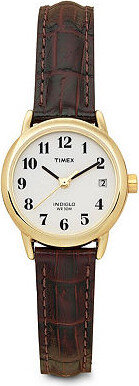 Timex Womens Leather Croco Strap Watch