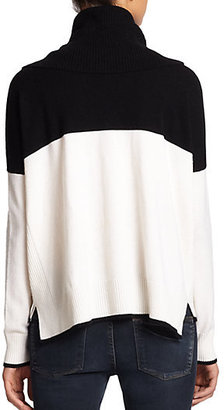 Alice + Olivia Two-Tone Wool & Cashmere Sweater