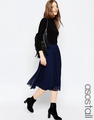 ASOS TALL Pleated Midi Skirt