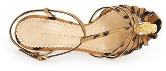 Charlotte Olympia 'Clio' Calf Hair Sandal