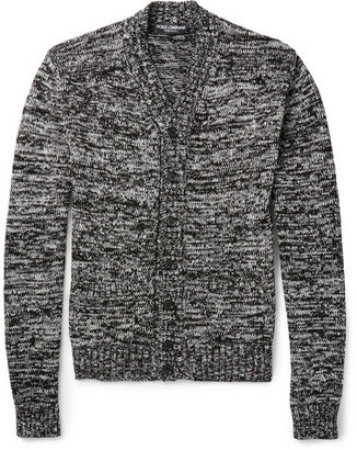 Dolce & Gabbana Two-Tone Cotton and Silk-Blend Cardigan