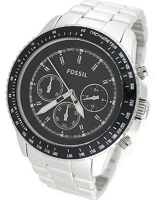 Fossil Stella Large Aluminum Silver-Tone With Women's Watch #Ch2751