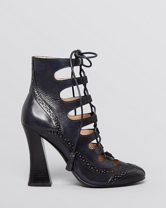 Tory Burch Lace Up Ghillie Booties - Astrid High Heel