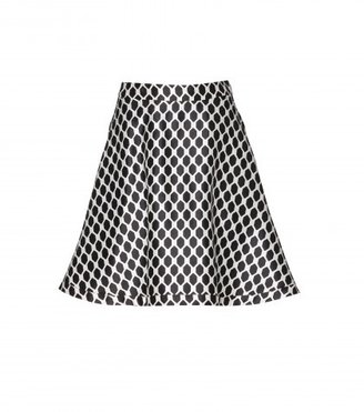 Diane von Furstenberg Amelia Printed Wool And Silk-blend Skirt