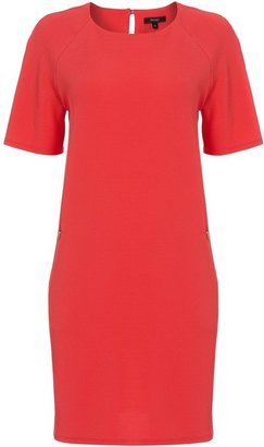 Therapy Crepe shift dress with zips