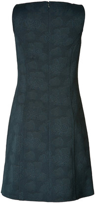 Jil Sander Navy Cotton Blend Printed A-Line Dress