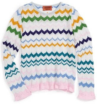 Missoni Chevron Knit Sweater (Toddler Girls, Little Girls & Big Girls)