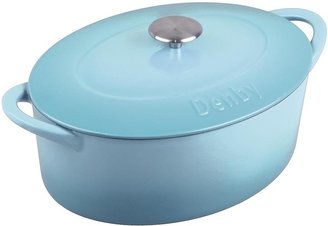 Denby 28cm Cast Iron Oval Casserole Dish