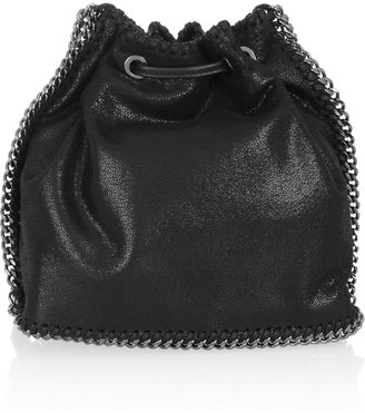 Stella McCartney The Falabella faux brushed-leather bucket bag