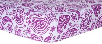 Trend Lab Orchid Paisley Flannel Crib Sheet