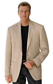 Oak Hill® Men's Big & Tall Linen Suit Jacket
