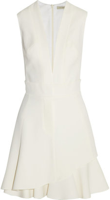 Victoria Beckham Silk and wool-blend mini dress