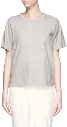 Vince Python embossed lamb leather top