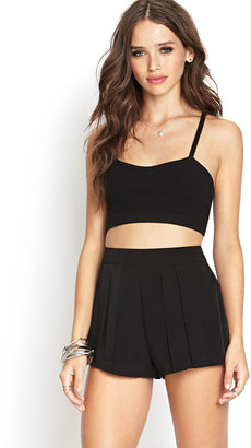 Forever 21 Pleated High-Waist Shorts