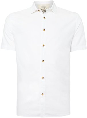 Linea Men's Harold plain short sleeved oxford shirt