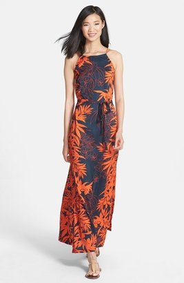 Donna Morgan Braided Strap Print Maxi Dress