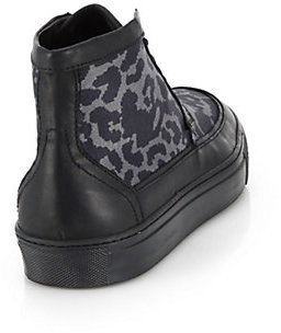 McQ Chris Leopard Chukka Boots