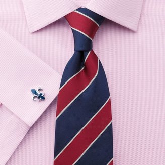 Charles Tyrwhitt Pink textured twill non-iron Classic fit shirt