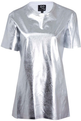 McQ Silver Foil Cotton T-Shirt
