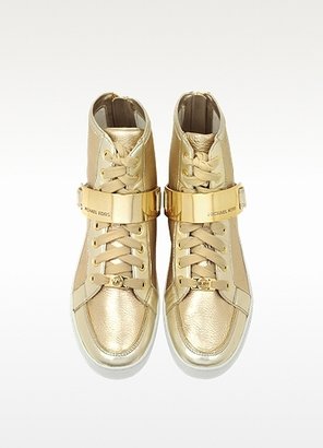 Michael Kors Helen Golden Metallic High Top Sneaker