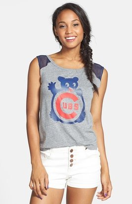 Wright & Ditson 'Chicago Cubs' Sleeveless Graphic Tee (Juniors)
