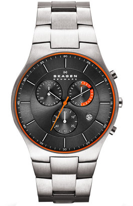 Skagen Men's Chronograph Titanium Bracelet Watch 42mm SKW6076