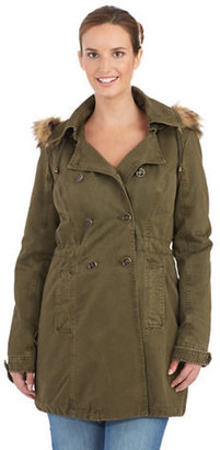 GUESS Hooded Military Peacoat