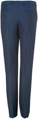 HUGO Navy Virgin Wool-Silk Amaro/Heise Pants Gr. 48