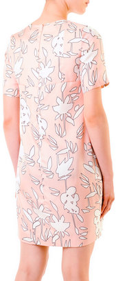 Marni Floral-Print Silk Dress