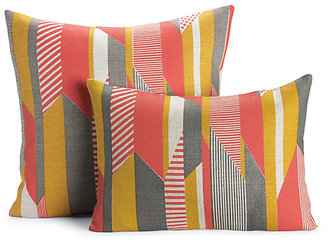Design Within Reach Textured Stripe Pillow, Pink"