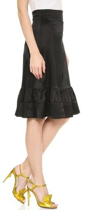 Cynthia Rowley Slim Flounce Skirt