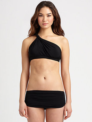 Norma Kamali One-Shoulder Bikini Top