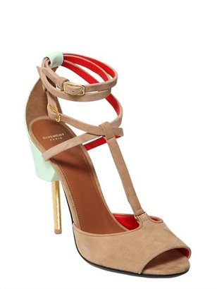Givenchy 120mm Marzia Suede & Leather Sandals