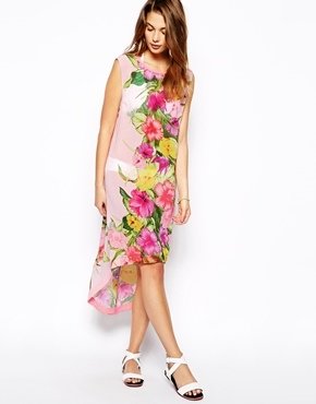Ted Baker Placement Print Peneey Cover Up Dress
