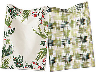 JCPenney Holiday Greenery Set of 2 Dish Towels
