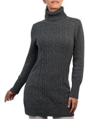 Grey HotSquash Wooluxe lambswool sweater dress