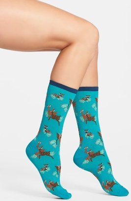 Hot Sox 'Deer' Crew Socks (3 for $15)